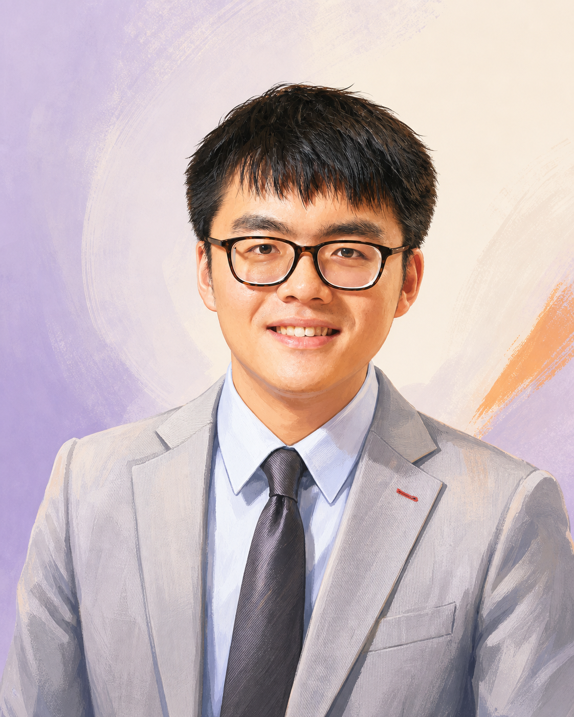 Illustrated portrait of Yang Chen